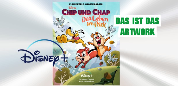 Die neue Disney+ Serie <br> <strong> „Chip & Chap: Das Leben im Park“ </strong> <br> Das ist das Artwork!