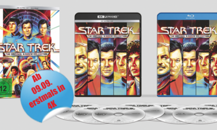 Erstmals in 4K <br><strong> „Star Trek“</strong> Die ersten 4 Filme  <br>Ab 09. September erhältlich!