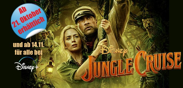 Das Abenteuer beginnt… <br><strong> „Jungle Cruise“ </strong> <br>Ab Oktober auf DVD und Blu-ray Disc