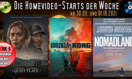 Homevideo-Starts der Woche <br><strong>Neu ab 29.09.2021 und 01.10.2021 </strong><br>auf DVD und BluRay-Disc