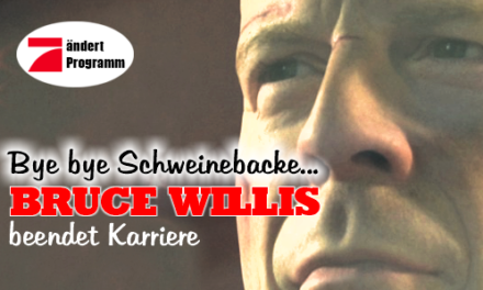 Bye bye Schweinebacke <br> <strong> Bruce Willis beendet seine Karriere </strong>
