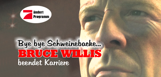 Bye bye Schweinebacke <br> <strong> Bruce Willis beendet seine Karriere </strong>