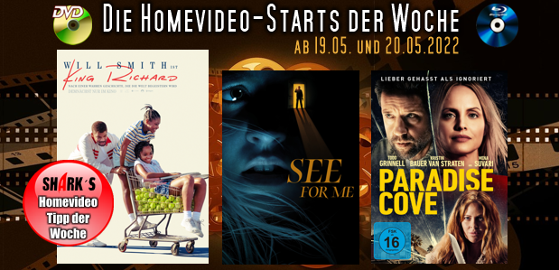 Homevideo-Starts der Woche <br><strong>Neu ab 19.05.2022 und 20.05.2022</strong><br>auf DVD und BluRay-Disc