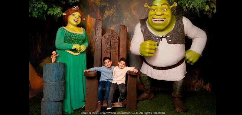 Enthüllung bei Madame Tussauds <br><strong> Shrek und Fiona </strong>
