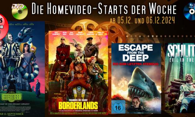 Homevideo-Starts der Woche <br><strong>Neu ab 05.12.2024 und 06.12.2024</strong><br>auf DVD und BluRay-Disc