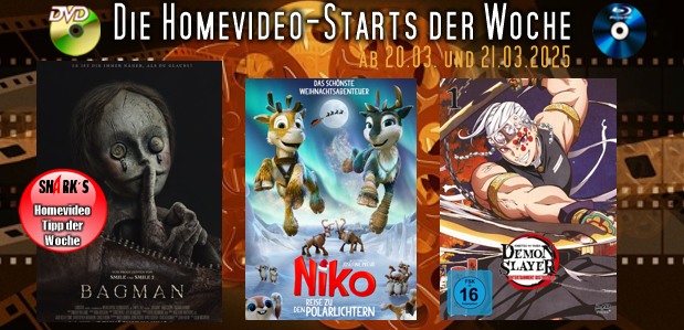 Homevideo-Starts der Woche Neu ab 20.03.2025 und 21.03.2025auf DVD und BluRay-Disc
